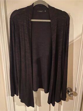 Apt. 9 Women’s Dark Plum Marled Cardigan